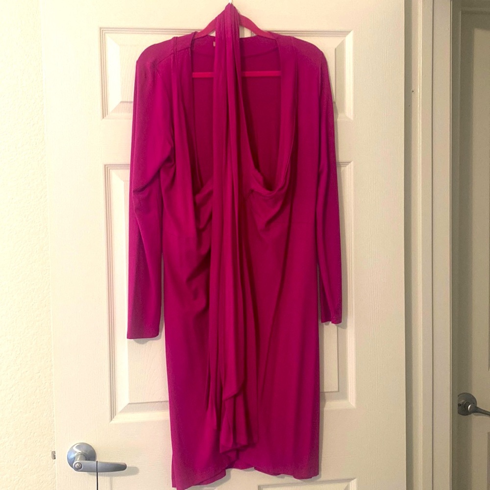 BR Fushia Wrap dress